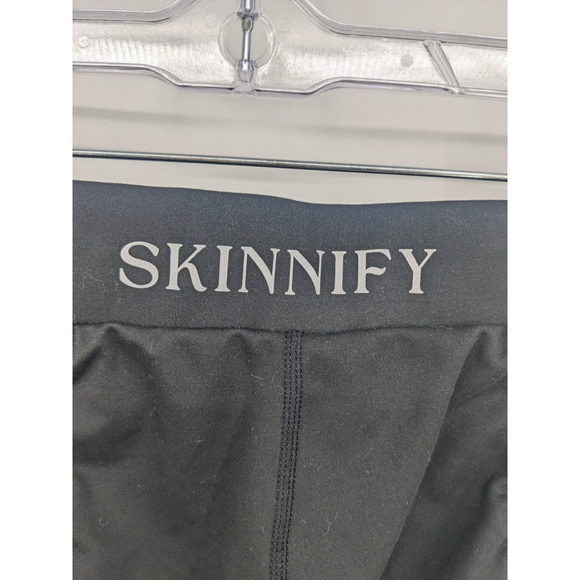 Skinnify Leggings Womens Large Black Resistance Band Compression - Picture 5 of 11